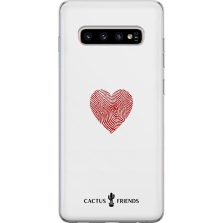 Yhteensopiva Puhelinkuori Samsung Samsung Galaxy S10+ Cactus and Friends - Fingerprint Love