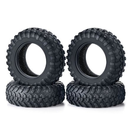 4 stk Gummidekk 42x15mm Hjul Dekk for Mini-z Jimny RC Crawler Bil Oppgraderingsdeler
