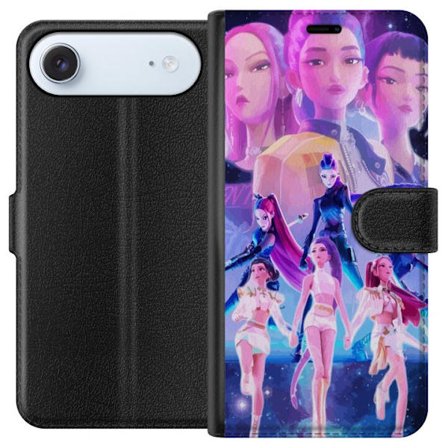 Kompatibel Tegnebogsetui til Apple iPhone 17 Air K-pop-inspireret futuristisk pigegruppe i neonlys og kosmisk sci-fi scene