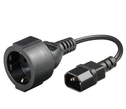 MicroConnect PowerCord - strømkabel - IEC 60320 C14 til power CEE 7/7 - 23 cm