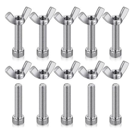 10 sett pottemakerpinner for hjul i rustfritt stål, pinner for keramikkverktøy, fungerer for kasting B([HK])