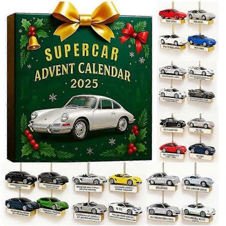 Porsche Julekalender Blind Box Juletræspynt