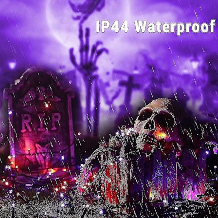 Dekoration Fairy Lights Orange + Lila. 20m 200 Led Outdoor Christmas