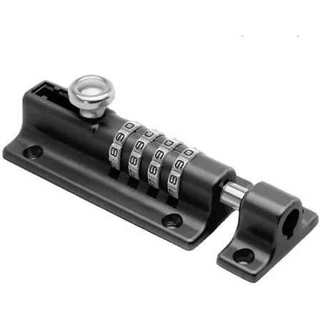 Talvipromootio, 4-numeroinen yhdistelmälukko - Yhdistelmälukko Yhdistelmälukon pultti - Musta