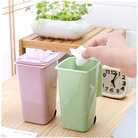 Kontorsmaterial Wheelie Mini Papperskorg Skrivbord