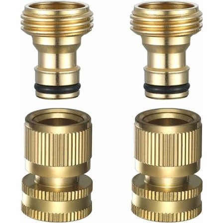 Hurtigkobling hageslangekoblinger solid messing 3/4