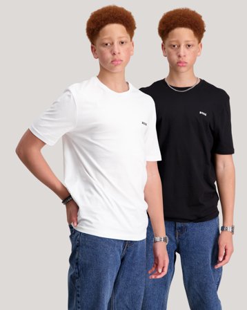 BOSS SET 2 T-SHIRTS Musta T-paidat Pojat - Kids Brand Store