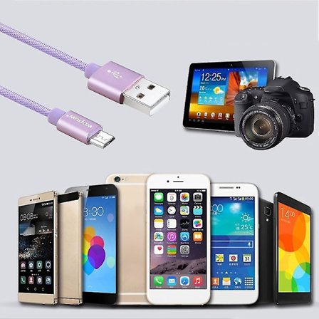 Wopow LB103 Hurtiglading Micro USB-datakabel