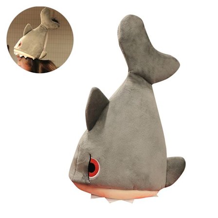 Plush-haihattu Hauska haihattu Täytetty haihattu Eläinpukuhattu