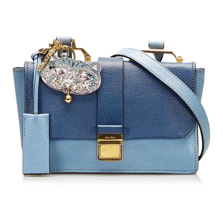 Miu Miu Pre-owned, Pre-owned Bags Blauw, Dames, Maat:ONE Size