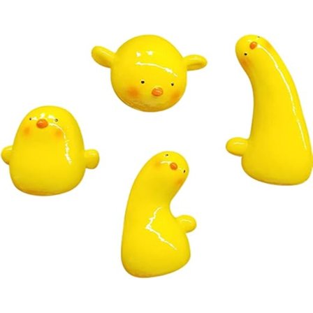 Søte og morsomme 3D-andmagneter for kjøleskap