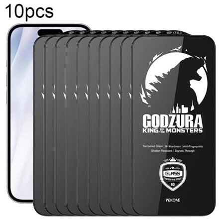 Karkaistu näytönsuoja HD 6D iPhone 16 Pro / 17 10-pack 10-pack
