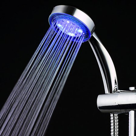 *Badeværelse Brusebad Håndbruser 7 Farver Brusehoved Sprayer Høj Pre*