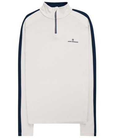 Amundsen 5Mila Half Zip Mens White/Stripe