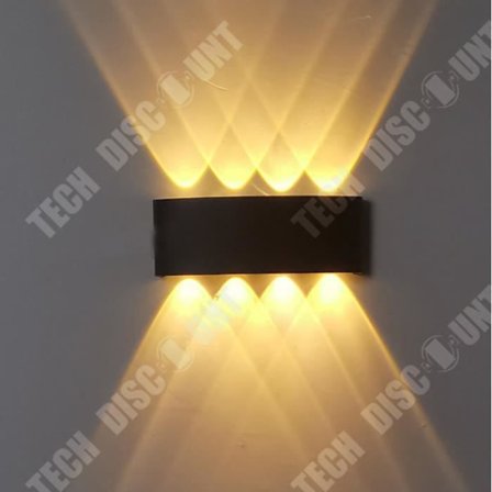 Vägglampa - TD - 8W - Aluminium - Varmvit - Integrerad LED - Inomhus