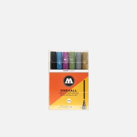 Molotow ONE4ALL 227 HS Metallic Set 6 pz