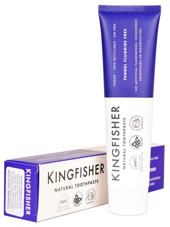 Kingfisher Tandpasta Fennikel u. fluor 100 ml, Medicin & Pleje, Mund & Tandpleje, Tandpasta