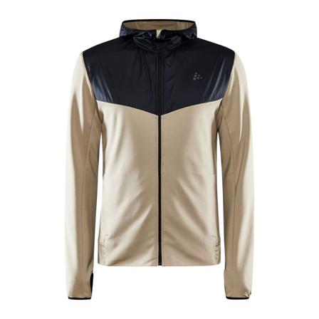 Craft Men's Adv Charge Jersey Hood Jacket Men unlined workout jackets Beige XL