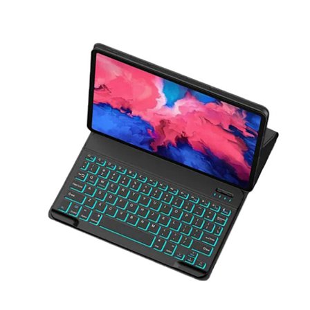 Sort tastaturcover til iPad 10. generation med baggrundsbelyste taster