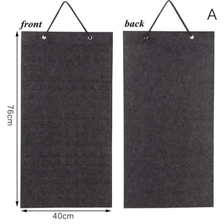Øreringe Hængende Organizer Væg Øreringholder Blød Filt Hanger A-40X76CM