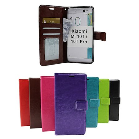 Crazy Horse Wallet Xiaomi Mi 10T / Mi 10T Pro (Svart)