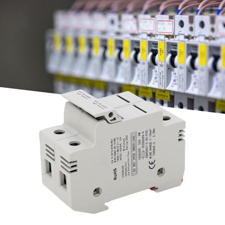 Sulakehyksen kotelo Midget 2-napainen oikosulkusuojaus 32A 1000VDC PV-j rjestelm lle