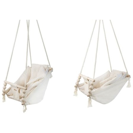 PQP Babygunga - Vagga - Cream Och Cream Diamonds - Litenleker