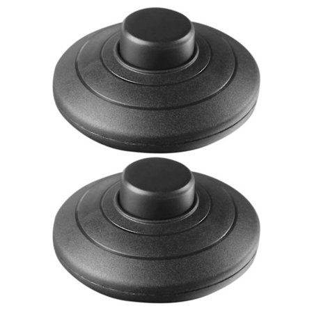 1 stk Sort Inline Lampe Fodkontakt Tryk Strømpedal Lys Fodkontakt