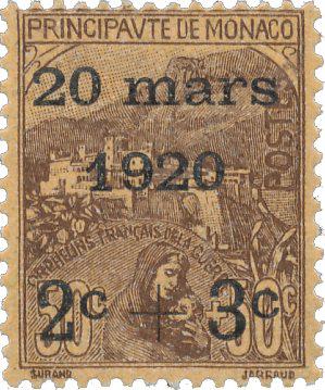 Monaco 1920 - YT 36 - Ubrugt