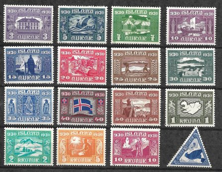 Island 1930 - AFA 125-140 - Ubrugt
