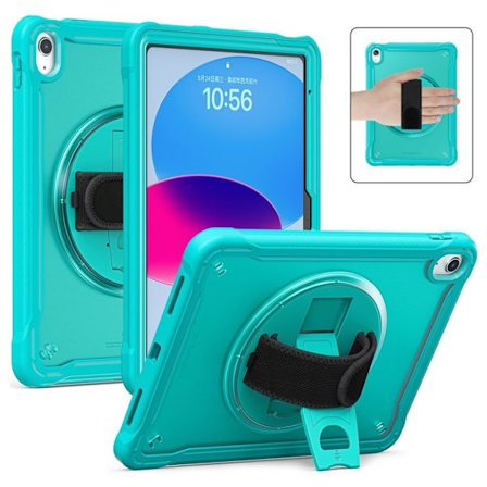 iPad 10.9" 2022 / iPad 11" 2025 Case med stativ och hand grip - Blue