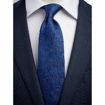 John Henric Tie Paisley Kostymtillbehör Herr Blå 7,5