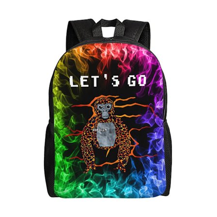 Gorilla Tag Skole Rygsæk Til Teen Piger Mellemskole Spil Skole Taske Til Børn Ungdom Casual Skulder Dagpakke-LZQ534[C]