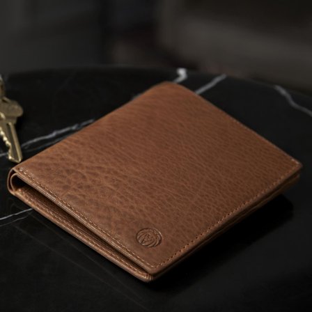 Cambodia 13 Slot Tan RFID Leather Wallet for Men - Wallets