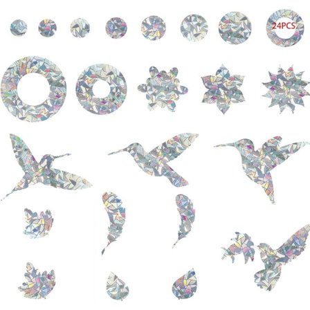 Fuglesticker Fugler Kollisjonsbeskyttelse Anti-Kollisjons Vindus Klistremerker Glassdørbeskyttelse Silhouett Anti-Kollisjons Vindusklistremerke for å 