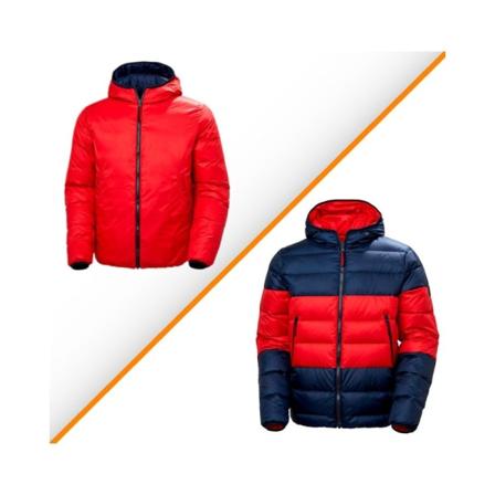 Jakker Helly Hansen Rwb Revesible Down M Flåde,Rød 185 - 190 cm/XL