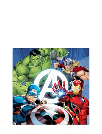 BrandMac Face Towel Avengers 100 - 30X30 Cm - Multi/patterned - 30X30CM