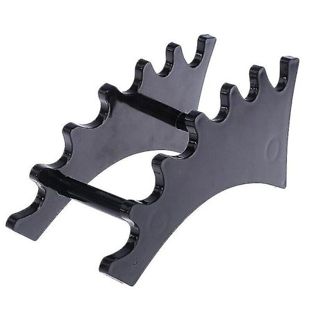 Pen Display Holder Akryl Stativer Makeup Stativ Organizer Holder 6-lags. (sort) (1 stk)