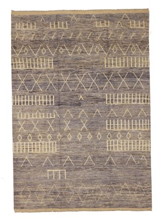 Berber Style Matta Modern Brun/Orange Stor (Ull, Afghanistan)