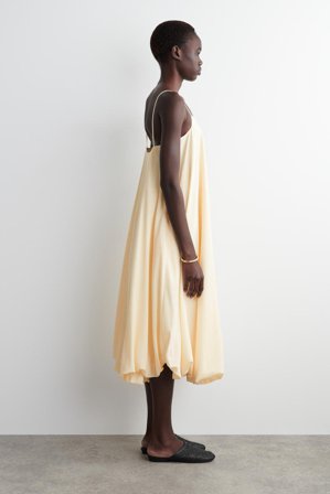 COS Klapki Typu Mule Z Plecionej Skóry in Czarny