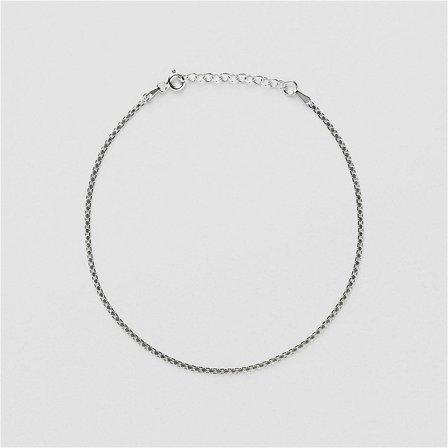 X-link Fotlänk (XS) - Sterling Silver - Safira