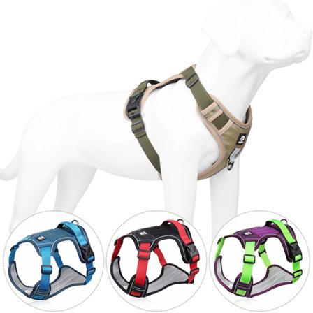 Xl Szie Reflekterande Big Pet Bröstsele Hundsele Väst Typ Purple Xl