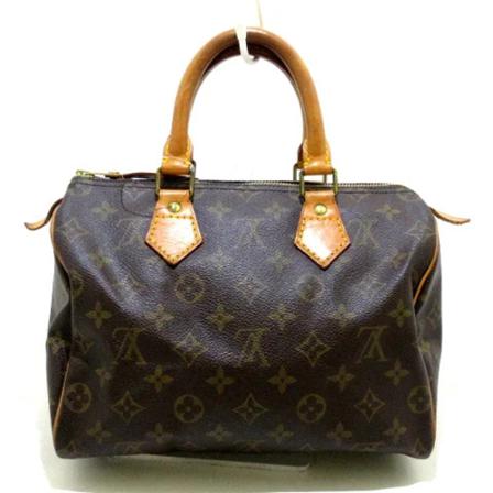 Louis Vuitton Vintage, Pre-owned Speedy 25 Monogram Handbag Bruin, Dames, Maat:ONE Size