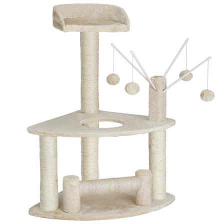 Tectake Katt Klösträd / Klösmöbel Blouky 90 Cm Beige