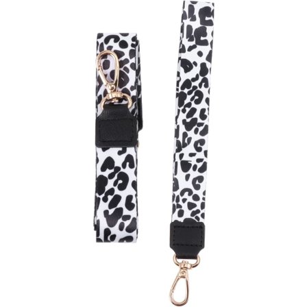 2 Handleds Leopard Nyckelband Halsband