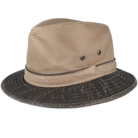 Stetson - Brun traveler Hatt - Cotton Braun Traveller @ Hatstore