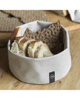 Förvaringskorg av textil Linne - ø 20cm - Recycled by Wille