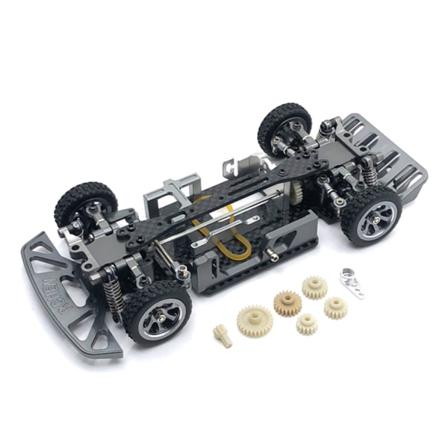 Fiberchassiramsats 1:28 Crawler Rc-uppgraderingsdelar