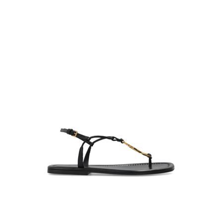 JW Anderson, Leather sandals Zwart, Dames, Maat:41 EU,leer