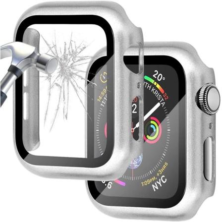 Glass+ cover Apple Watch case 44mm 40mm Iwatch 42mm 38mm näytönsuoja + puskuri Lisävarusteet Applewatch Series 5 4 3 Se 6 40mm series 654 SE Bright 